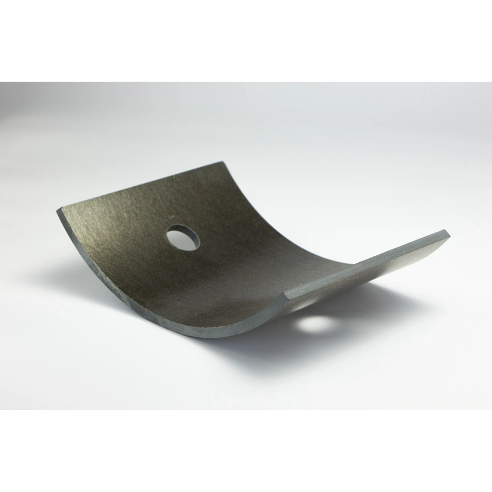 Curved mica liner profile example