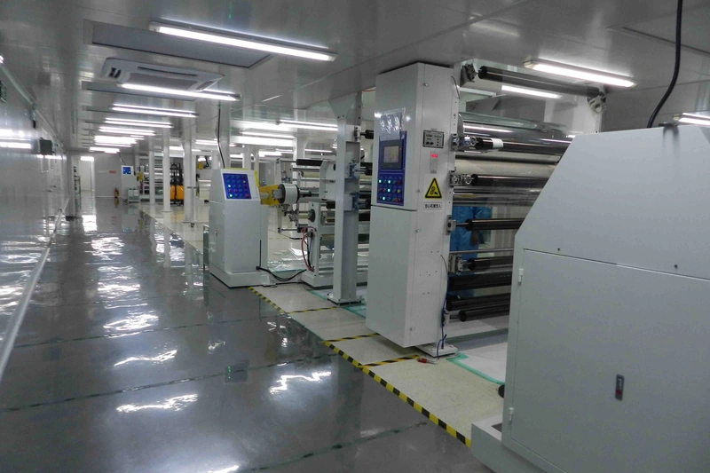 Customer-provided photograph of mica tape production equipment